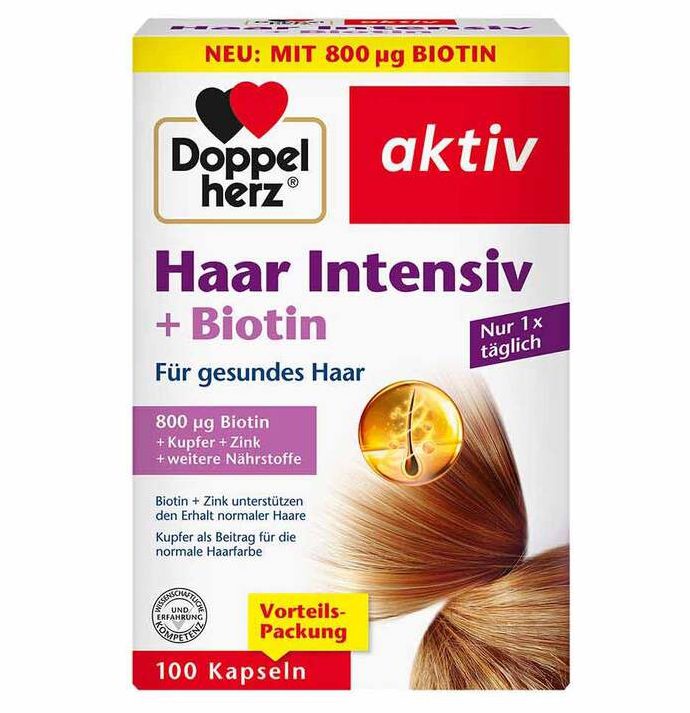 Doppelherz Haar Intensiv + Biotin-Kapseln 30 St / 100 St