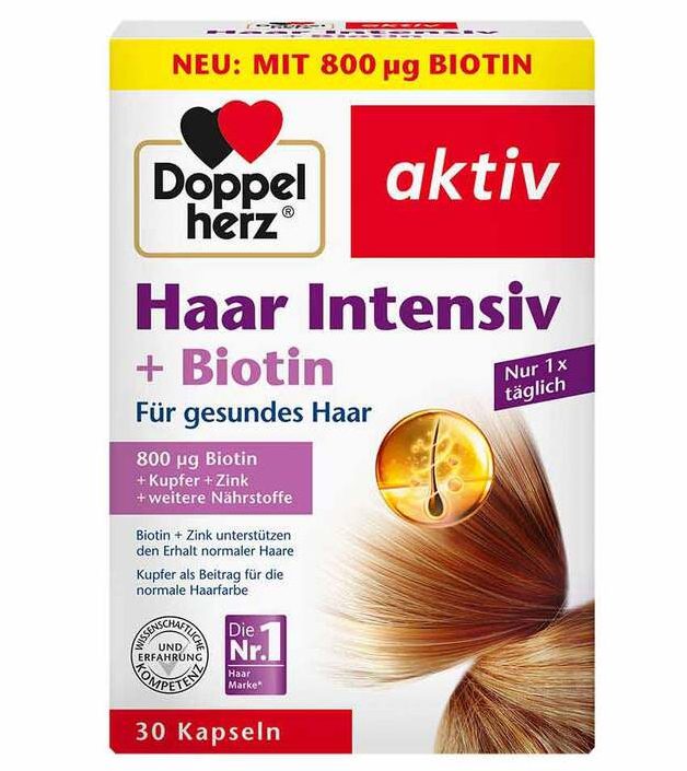 Doppelherz Haar Intensiv + Biotin-Kapseln 30 St / 100 St