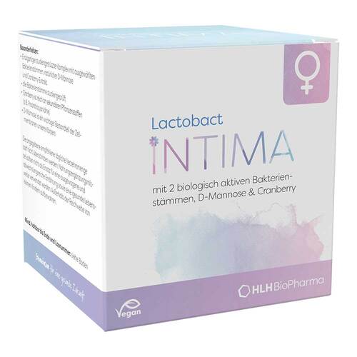 HLH Lactobact Intima Probiotika für den Intimbereich der Frau und Kapseln gegen Harnwegsinfektionen, 30 Kapseln (enthalten Cranberry, Mannose und andere Inhaltsstoffe, die speziell für die Intimhygiene der Frau entwickelt wurden).