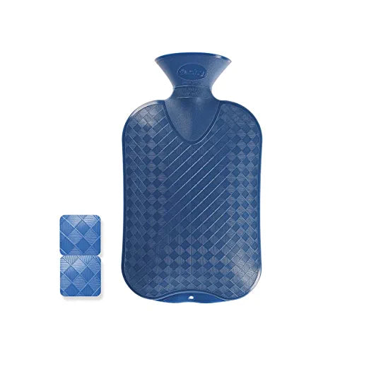 Fashy German Wärmflasche aus Kunststoff 2L Wärmflasche (6420) – zufällige Farbe