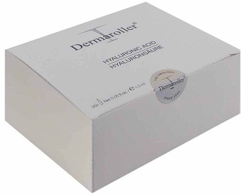 Dermaroller Hyaluron Serum Ampullen 0,69% (30x1,5ml), 4-Wochen Intensivkur, hochkonzentriertes Hyaluron Serum von Origianl Dermaroller