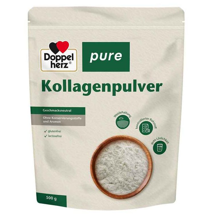 Doppelherz reines Kollagenpulver Proteinpulver 200/500g