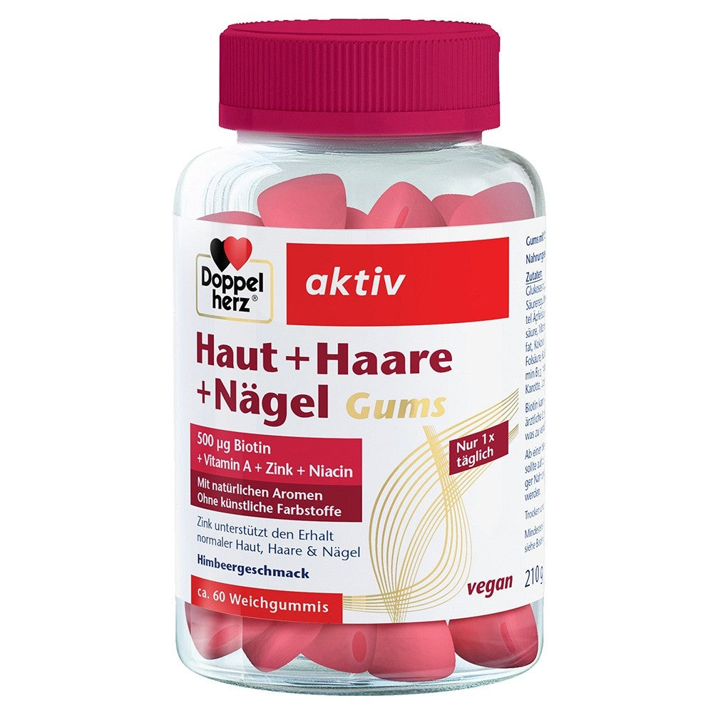 Doppelherz Haut + Haare + Nägel Gums 60 St