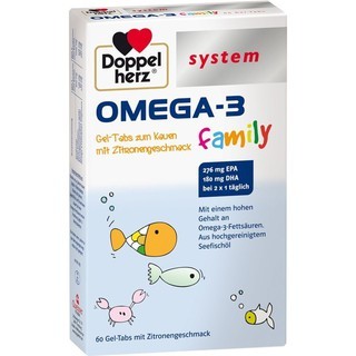 Doppelherz Omega-3 Familie Gel-Tabs System (60 Stk.)