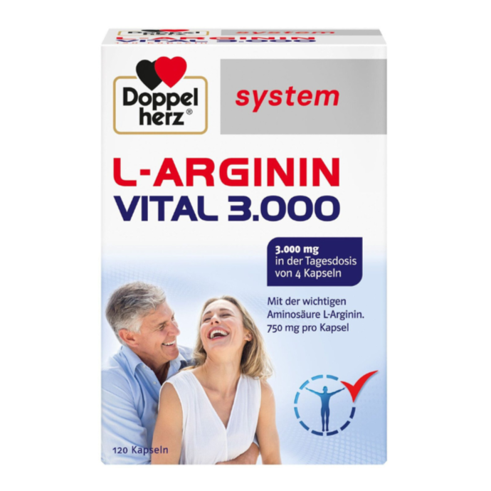 Doppelherz L-Arginin Vital 3000 System Kapseln (120 Stk.)