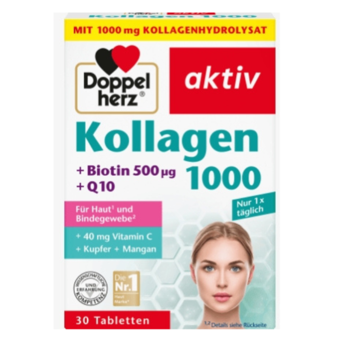 Doppelherz 1000 Kollagen 1000 + Biotin 500 µg + Q10 30