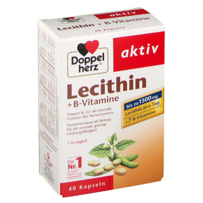 Doppelherz Lecithin + B-Vitamine Lecithin + Vitamin B Gruppe 40 Kapseln
