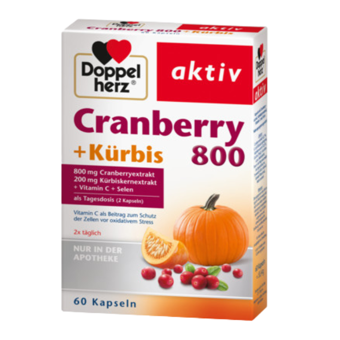 Cranberry + Kürbiskerne Doppelherz Cranberry + Kurbis 60 Kapseln