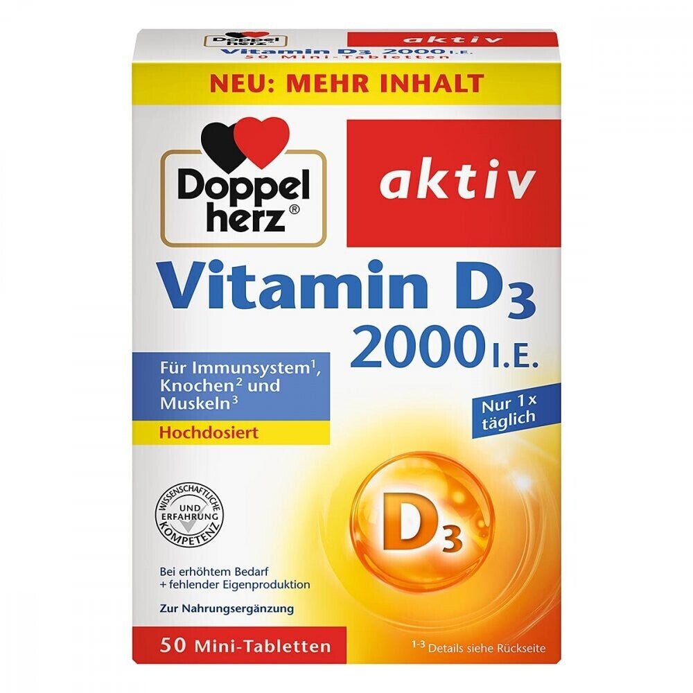 Doppelherz Vitamin D3 2000 I.E. Tablette 50 St